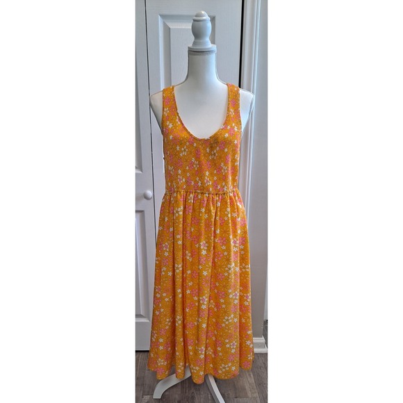 Vintage Style Asos Floral Midi Maxi Slip Shift Dress 60's/70's/90's Retro Style - Picture 1 of 6